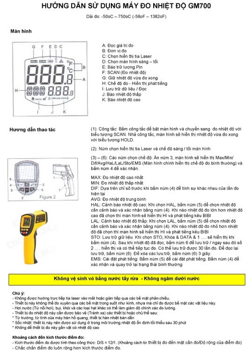 Hướng dẫn sử dụng máy đo nhiệt độ bằng hồng ngoại